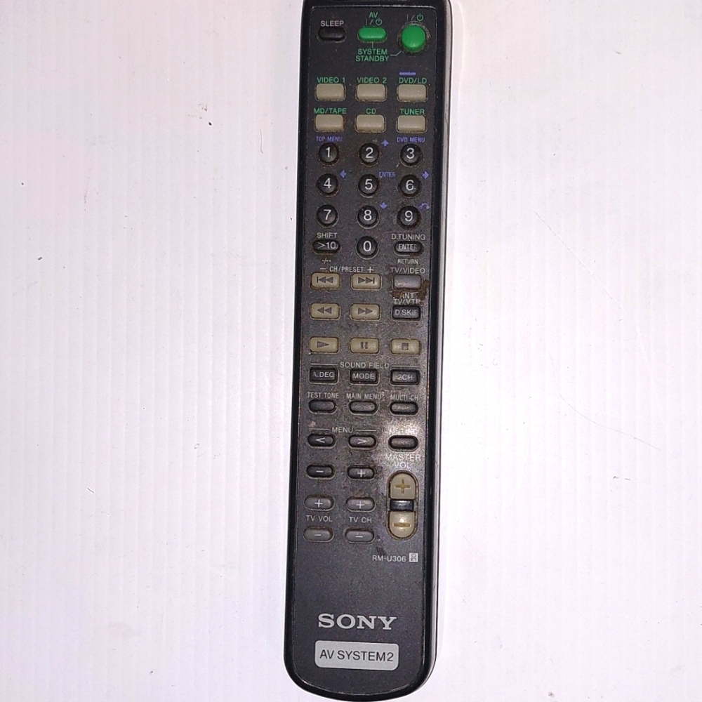 Sony Remote Control RM-U306A Audio Video Receiver